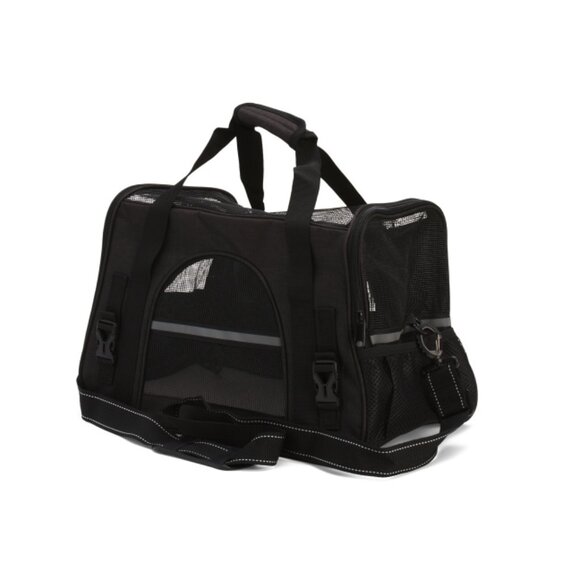 TRAVELERS CHOICE Black 15lb Capacity Pet Travel Carrier - Picture 2 of 2
